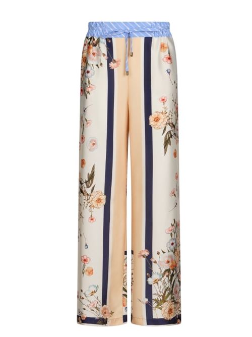 Pantaloni in twill stampato Liu Jo | WA6358T2555.P9546